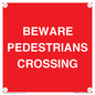 PR12801: BEWARE PEDESTRIANS CROSSING