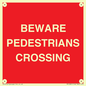 PR12801: BEWARE PEDESTRIANS CROSSING