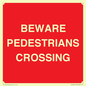PR12801: BEWARE PEDESTRIANS CROSSING