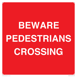 PR12801: BEWARE PEDESTRIANS CROSSING