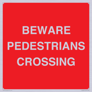 PR12801: BEWARE PEDESTRIANS CROSSING
