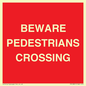 PR12801: BEWARE PEDESTRIANS CROSSING