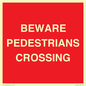 PR12801: BEWARE PEDESTRIANS CROSSING