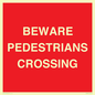PR12801: BEWARE PEDESTRIANS CROSSING