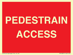 PR12831: PEDESTRAIN ACCESS