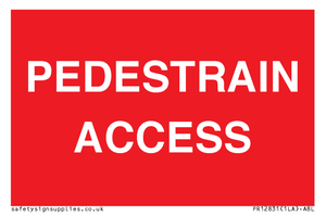 PR12831: PEDESTRAIN ACCESS