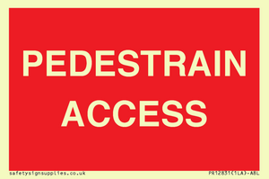 PR12831: PEDESTRAIN ACCESS