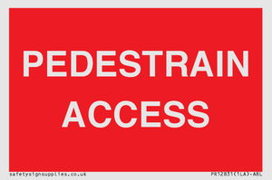 PR12831: PEDESTRAIN ACCESS