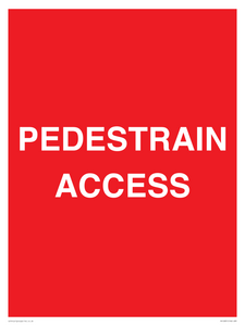 PR12831: PEDESTRAIN ACCESS