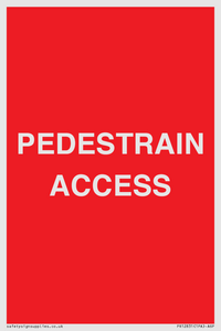 PR12831: PEDESTRAIN ACCESS