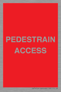 PR12831: PEDESTRAIN ACCESS