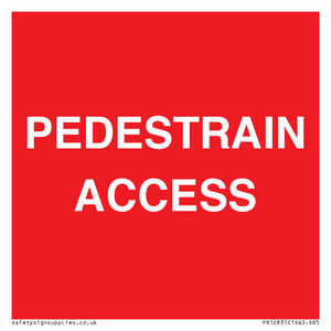 PR12831: PEDESTRAIN ACCESS