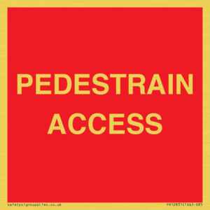 PR12831: PEDESTRAIN ACCESS