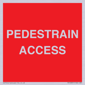 PR12831: PEDESTRAIN ACCESS