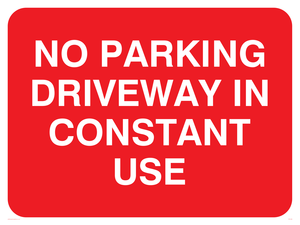PR1408: No parking driveway in constant use