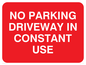 PR1408: No parking driveway in constant use