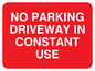 PR1408: No parking driveway in constant use