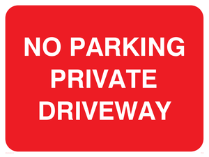 PR1409: No parking private driveway