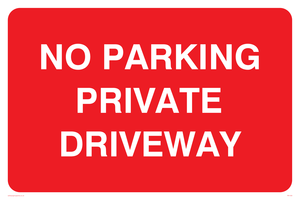 PR1409: No parking private driveway