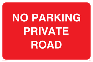 PR1410: No parking private road
