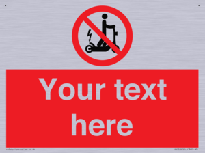 PR15297: Custom no e-scooter sign