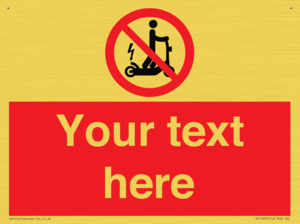 PR15297: Custom no e-scooter sign