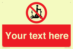 PR15297: Custom no e-scooter sign