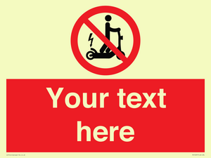 PR15297: Custom no e-scooter sign