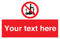 PR15297: Custom no e-scooter sign