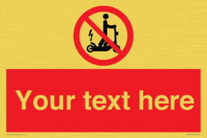 PR15297: Custom no e-scooter sign