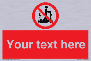PR15297: Custom no e-scooter sign