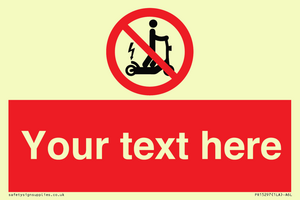 PR15297: Custom no e-scooter sign