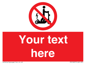 PR15297: Custom no e-scooter sign