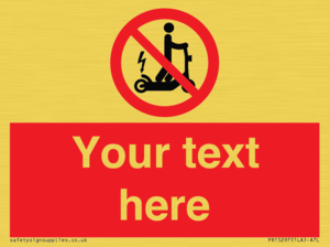 PR15297: Custom no e-scooter sign