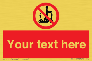 PR15297: Custom no e-scooter sign