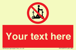 PR15297: Custom no e-scooter sign