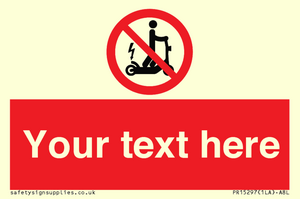 PR15297: Custom no e-scooter sign