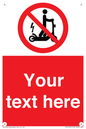 PR15297: Custom no e-scooter sign