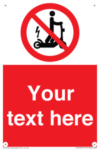 PR15297: Custom no e-scooter sign