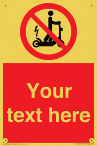 PR15297: Custom no e-scooter sign