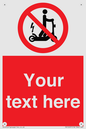 PR15297: Custom no e-scooter sign