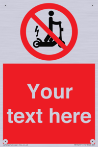 PR15297: Custom no e-scooter sign