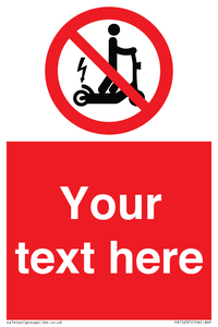 PR15297: Custom no e-scooter sign