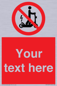 PR15297: Custom no e-scooter sign