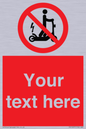 PR15297: Custom no e-scooter sign