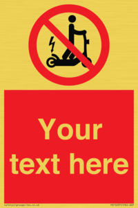 PR15297: Custom no e-scooter sign