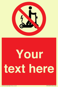 PR15297: Custom no e-scooter sign