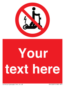 PR15297: Custom no e-scooter sign