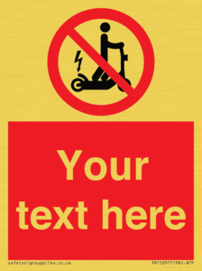 PR15297: Custom no e-scooter sign