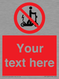 PR15297: Custom no e-scooter sign